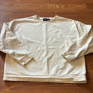 EUC Homme + Femme Crewneck Oversized Men's Cream Hint Yellow XXXL Sweatshirt